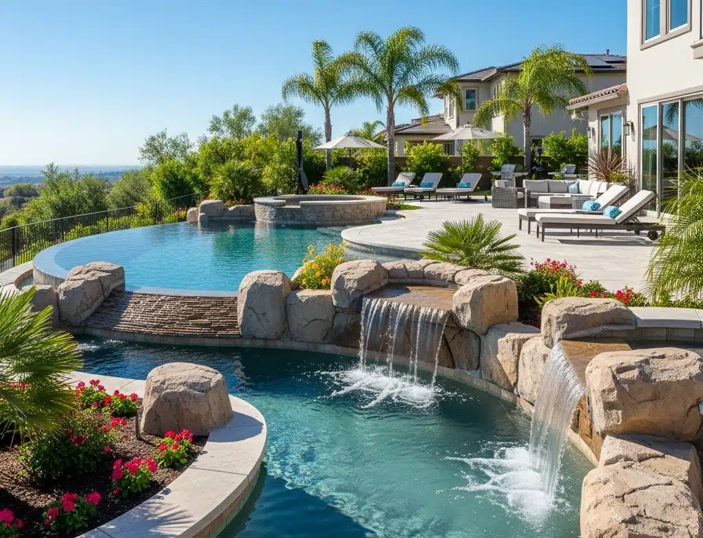 Pristine backyard pool in Poway